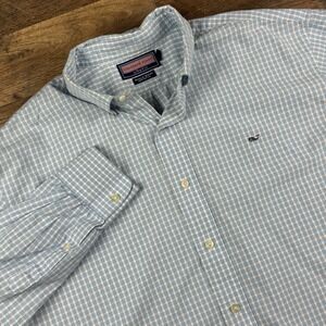 Vineyard Vines Mens Whale shirt XL check  Preppy Casual